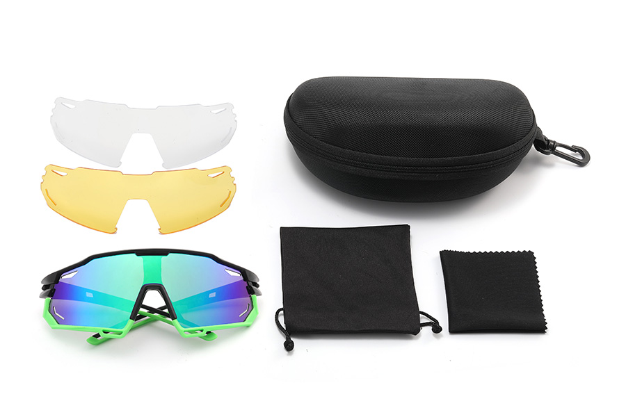 Conjunto de gafas de sol de ciclismo unisex polarizadas UV400 de 3 piezas