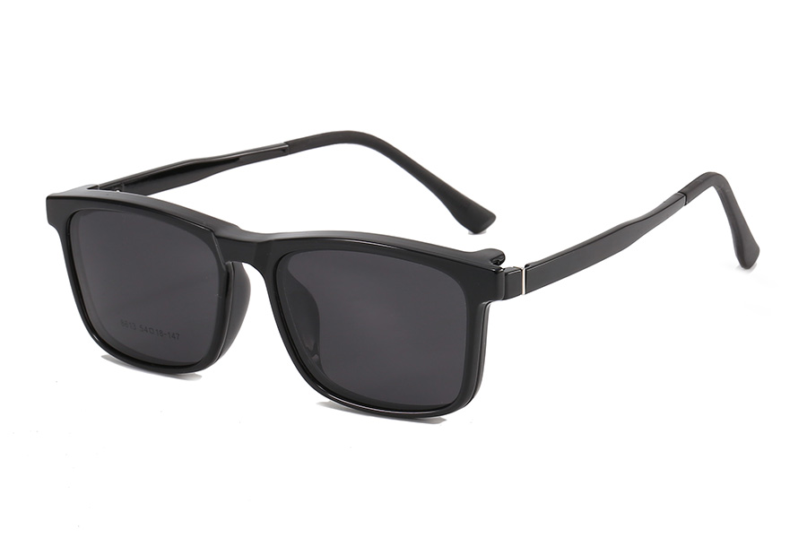 Gafas de sol con clip magnético envolvente de moda de 3 piezas